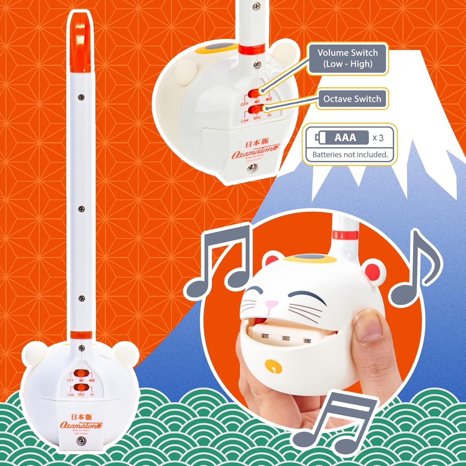 imageOtamatone Classic Hatsune Miku Vocaloid Officially Licensed Japanese Character Electronic Musical Instrument Portable Synthesizer from Japan Maywa Denki for Children Kids and Adults GiftLucky Cat