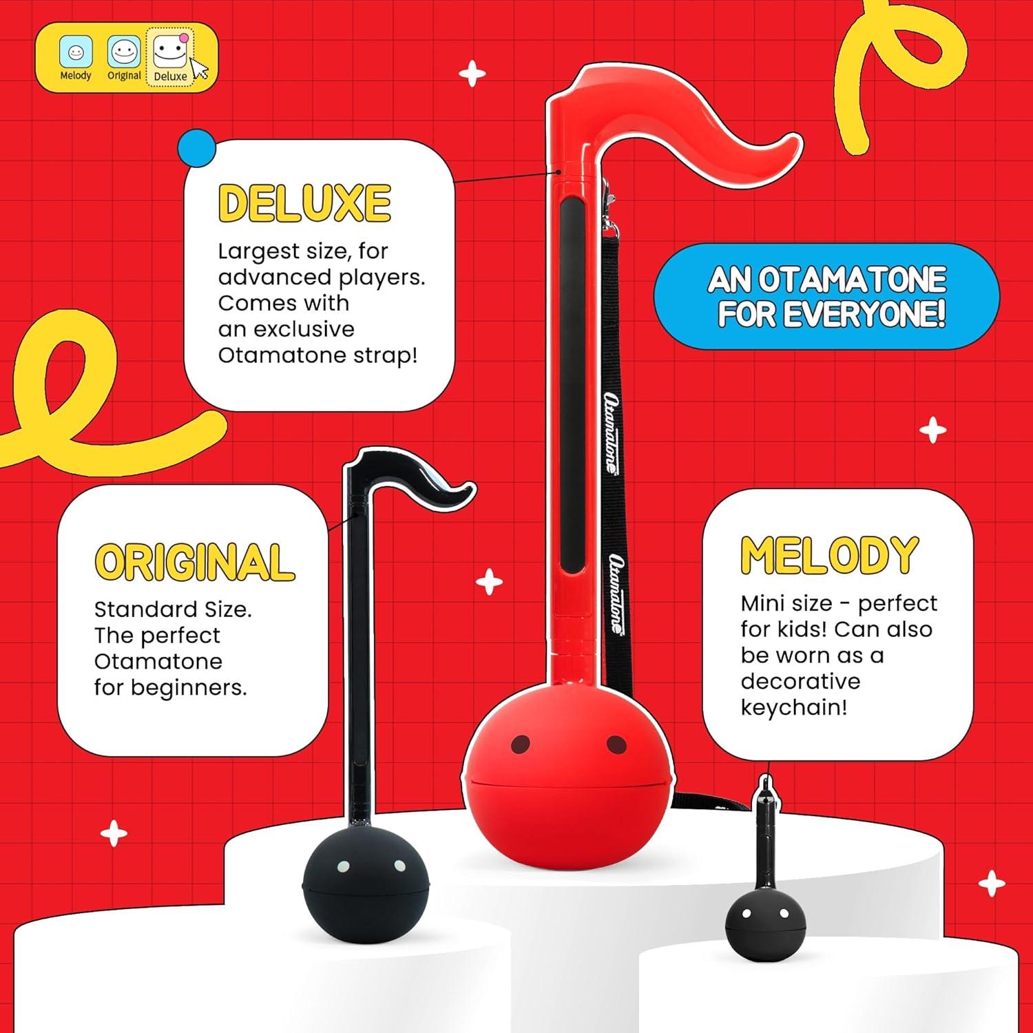 imageOtamatone Deluxe Electronic Musical Instrument for Adults Portable Synthesizer Digital Electric Music from Japan by CubeMaywa Denki Cool Stuff Gifts Unicorn English ManualRed Deluxe