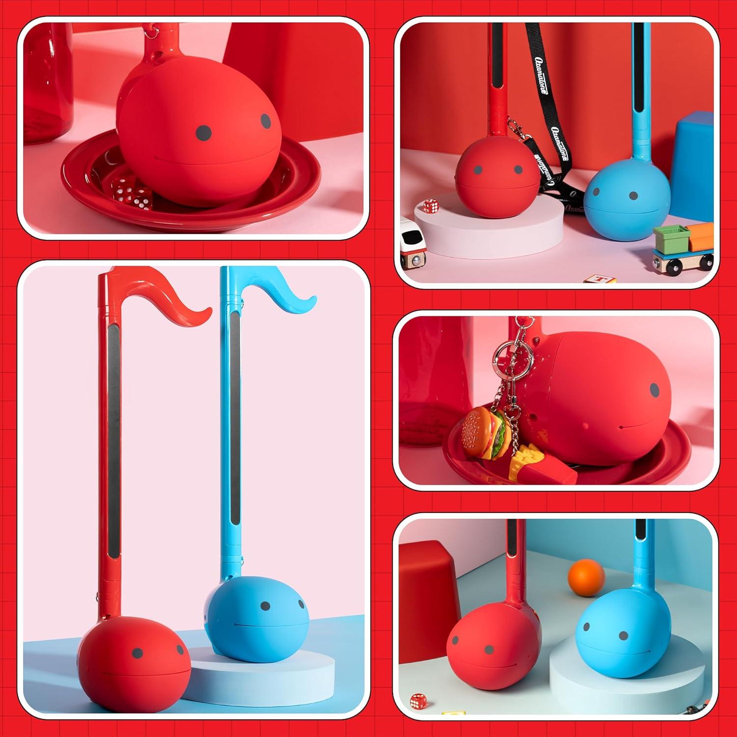 imageOtamatone Deluxe Electronic Musical Instrument for Adults Portable Synthesizer Digital Electric Music from Japan by CubeMaywa Denki Cool Stuff Gifts Unicorn English ManualRed Deluxe