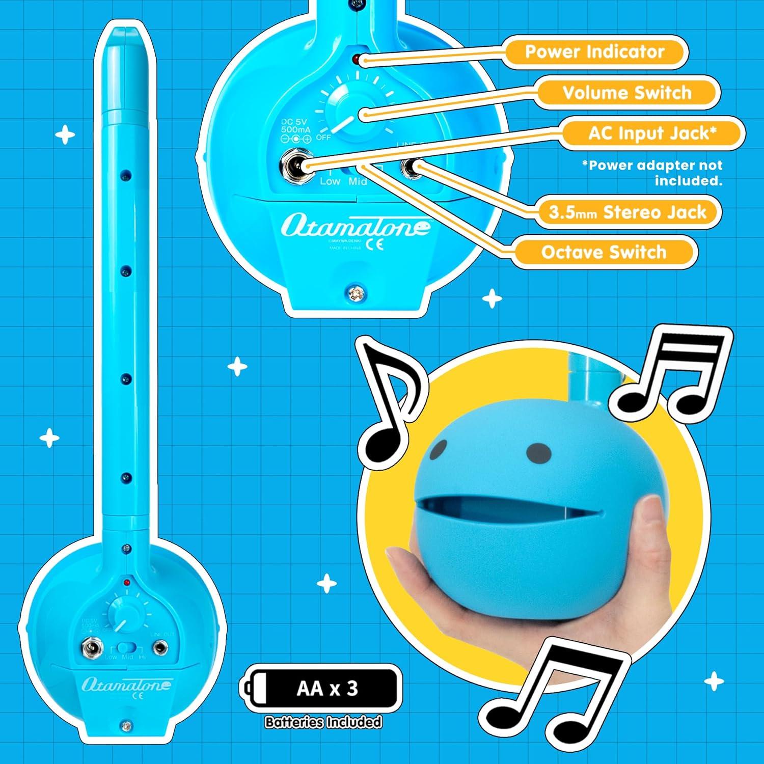 imageOtamatone Deluxe Electronic Musical Instrument for Adults Portable Synthesizer Digital Electric Music from Japan by CubeMaywa Denki Cool Stuff Gifts Unicorn English ManualBlue Deluxe