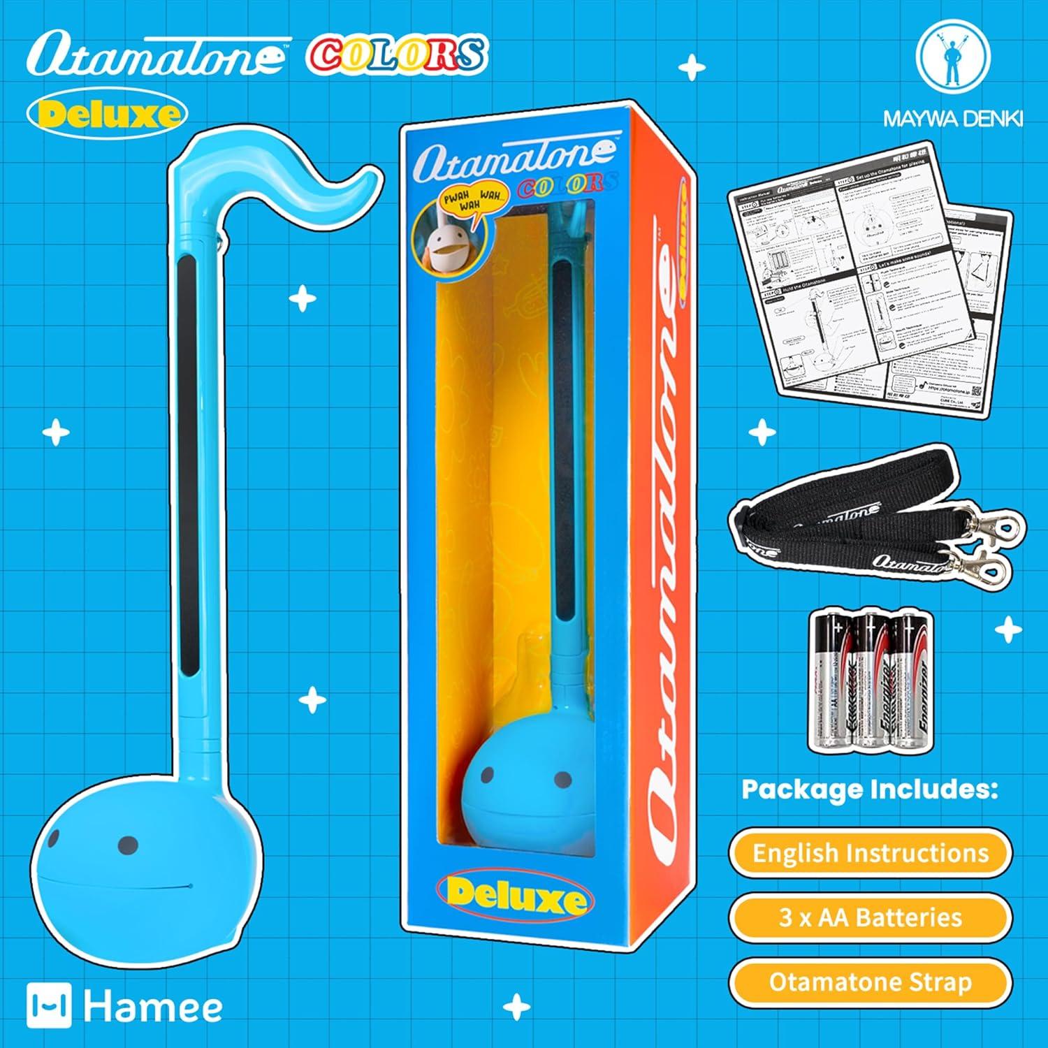 imageOtamatone Deluxe Electronic Musical Instrument for Adults Portable Synthesizer Digital Electric Music from Japan by CubeMaywa Denki Cool Stuff Gifts Unicorn English ManualBlue Deluxe
