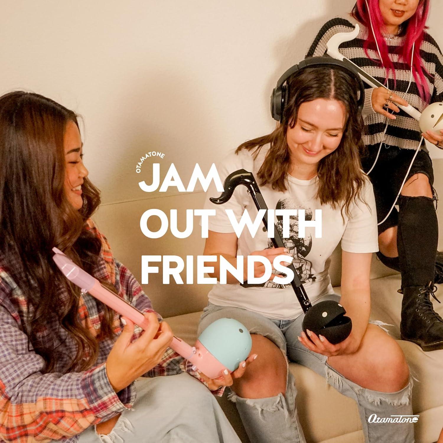 imageOtamatone Deluxe Electronic Musical Instrument for Adults Portable Synthesizer Digital Electric Music from Japan by CubeMaywa Denki Cool Stuff Gifts Unicorn English ManualBlue Deluxe