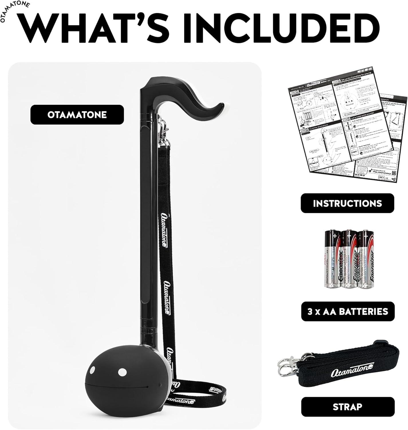 imageOtamatone Deluxe English Manual Electronic Musical Instrument Synthesizer from Japan by CubeMaywa Denki WhiteDeluxe Black