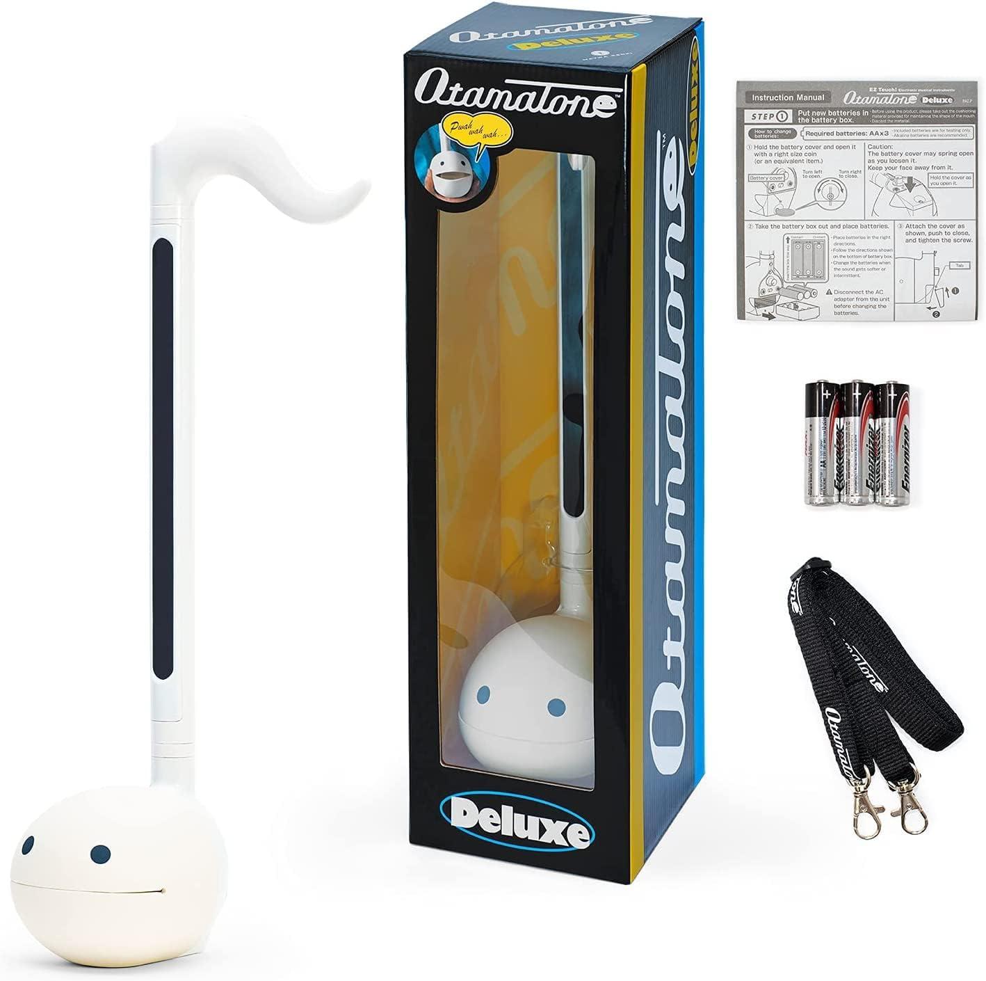 imageOtamatone Deluxe English Manual Electronic Musical Instrument Synthesizer from Japan by CubeMaywa Denki WhiteDeluxe English White