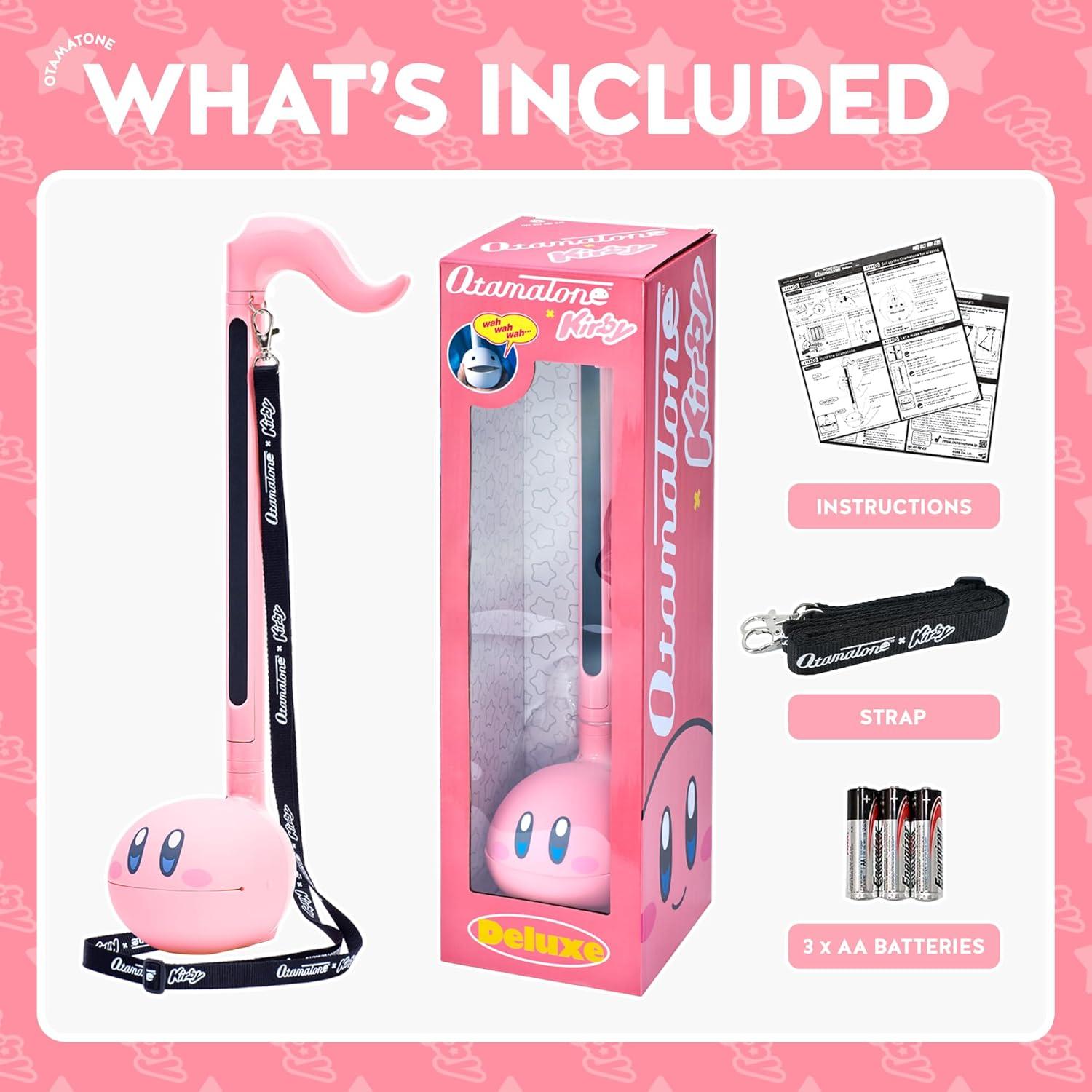 imageOtamatone Deluxe Japanese Musical Instrument Portable Music Synthesizer from Japan by Maywa Denki Studio Award Winning Educational Fun Gift for Children Teens ampamp Adults Kirby English ManualKirby Deluxe English Edition
