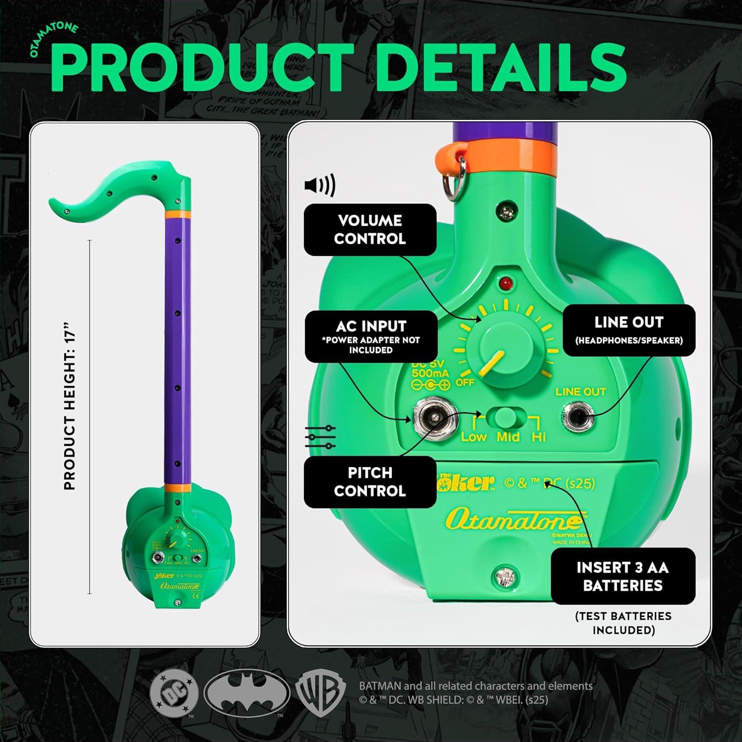 imageOtamatone Deluxe Joker Electronic Musical Instrument for Adults Portable Synthesizer Digital Electric Music from Japan by Maywa Denki Cool Stuff Gifts English InstructionsJoker