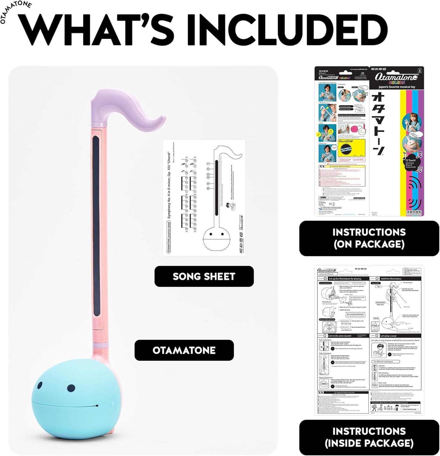 imageOtamatone Japanese Electronic Musical Instrument Portable Music Synthesizer from Japan by Maywa Denki Studio Award Winning Educational Fun Gift for Children Teens ampamp Adults BlueBlack Blue Unicorn Set