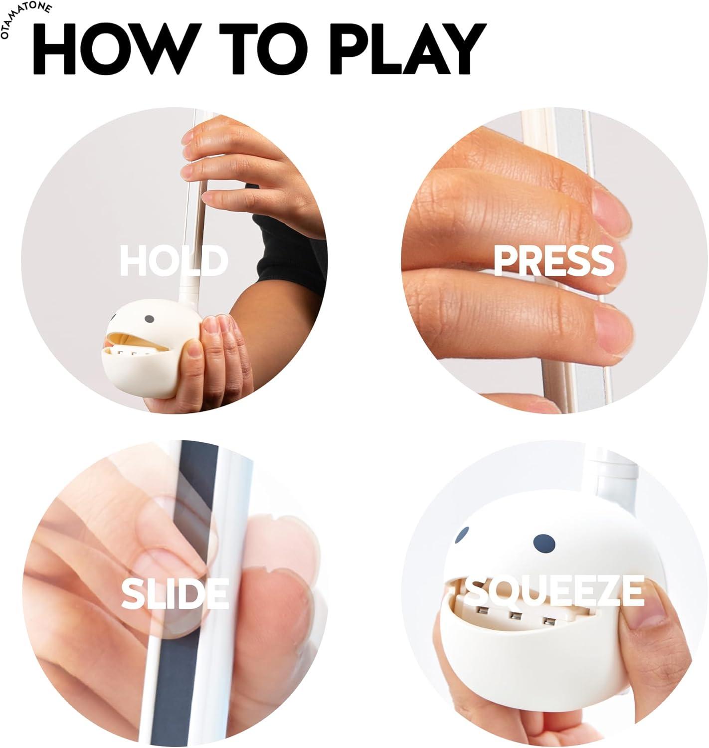 imageOtamatone Japanese Electronic Musical Instrument Portable Music Synthesizer from Japan by Maywa Denki Studio Award Winning Educational Fun Gift for Children Teens ampamp Adults BlueWhite