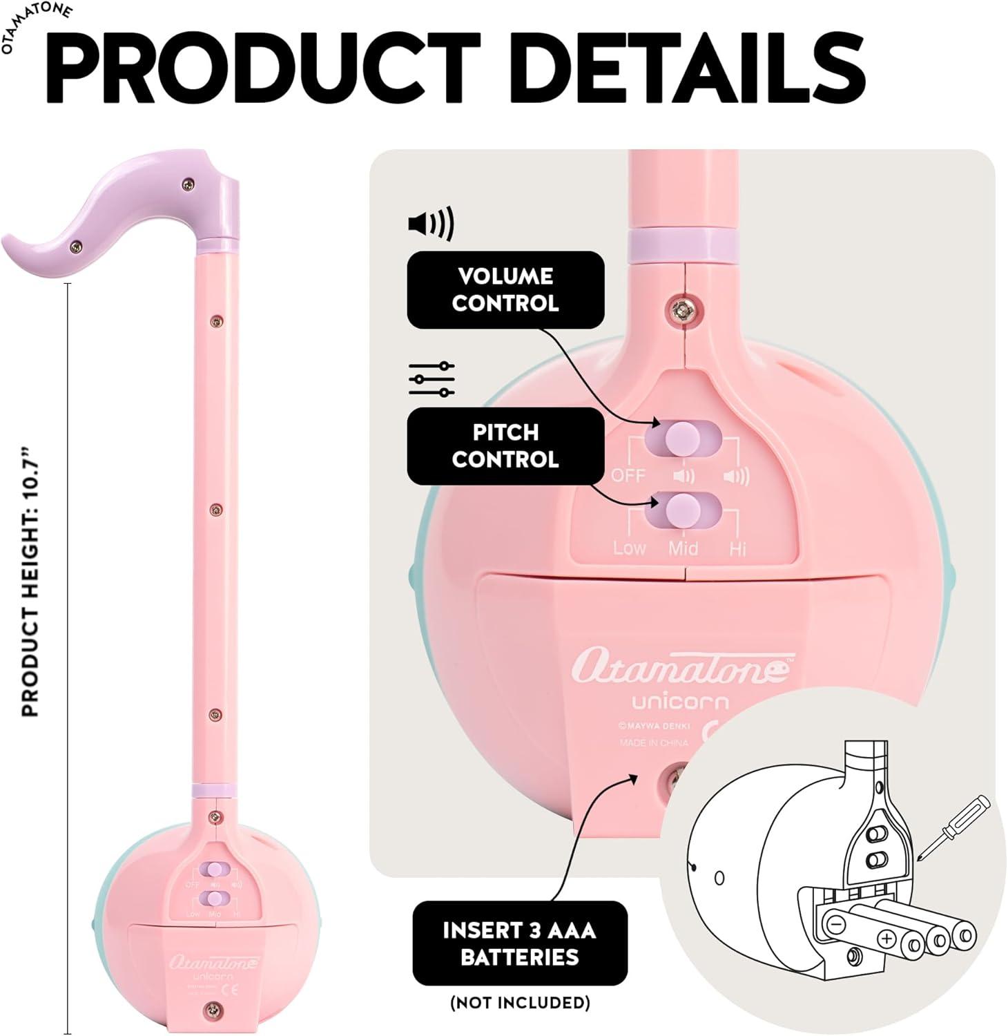 imageOtamatone Japanese Electronic Musical Instrument Portable Music Synthesizer from Japan by Maywa Denki Studio Award Winning Educational Fun Gift for Children Teens ampamp Adults BlueUnicorn