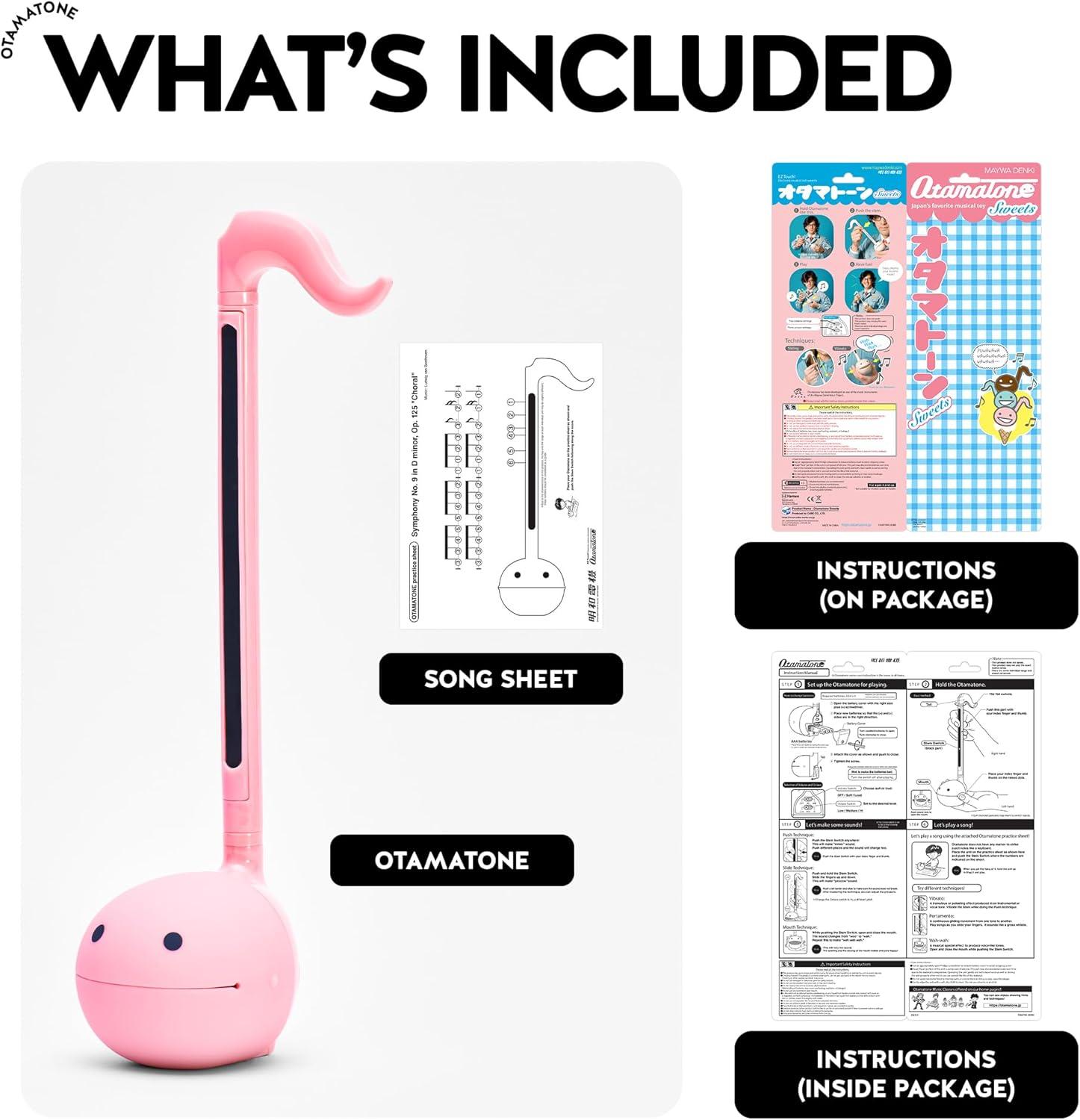 imageOtamatone Japanese Electronic Musical Instrument Portable Music Synthesizer from Japan by Maywa Denki Studio Award Winning Educational Fun Gift for Children Teens ampamp Adults MintStrawberry Mint Set