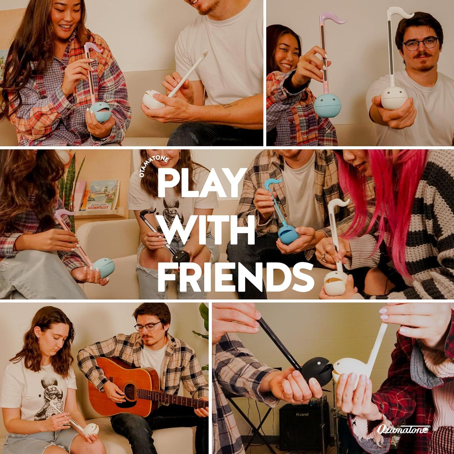 imageOtamatone Japanese Electronic Musical Instrument Portable Music Synthesizer from Japan by Maywa Denki Studio Award Winning Educational Fun Gift for Children Teens ampamp Adults BlueBlue