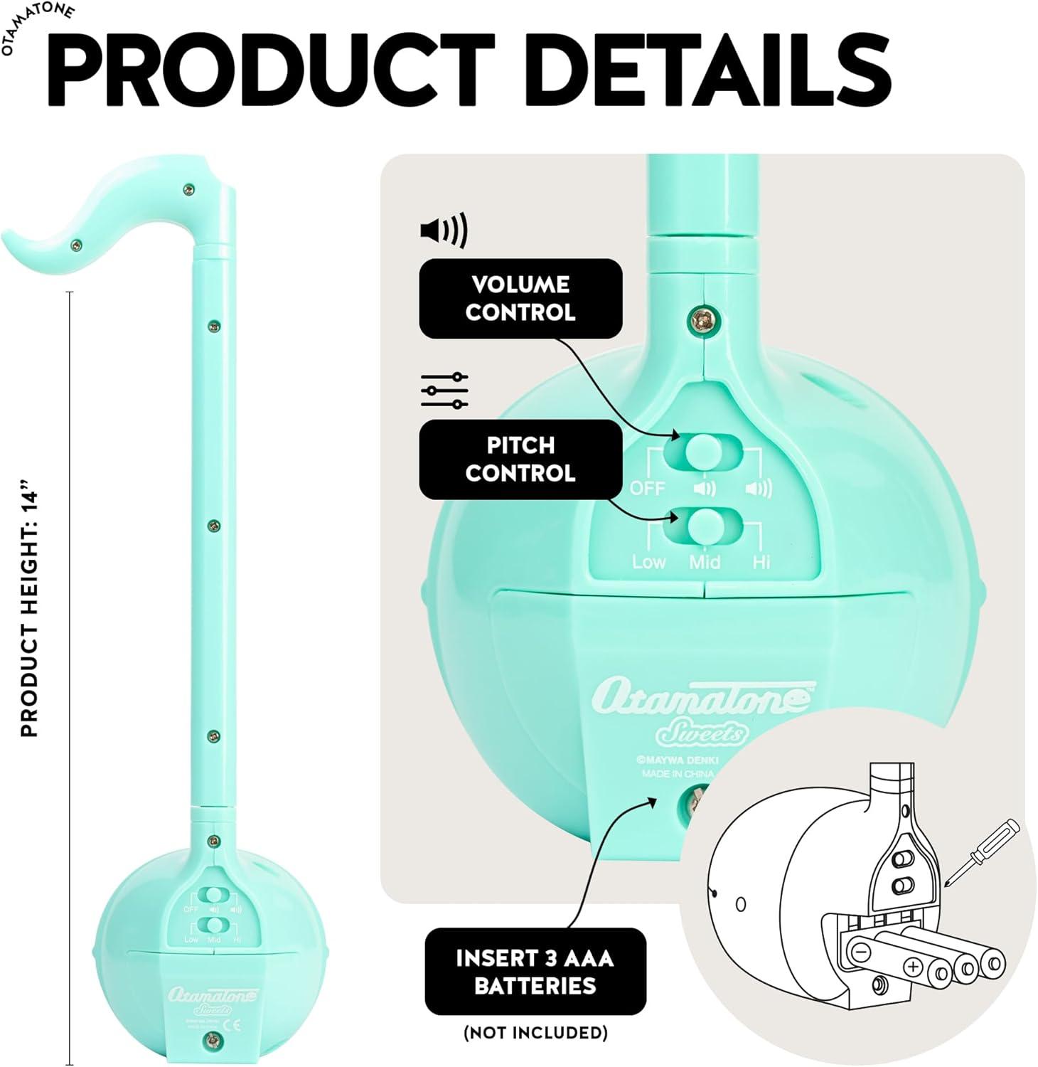 imageOtamatone Japanese Electronic Musical Instrument Portable Music Synthesizer from Japan by Maywa Denki Studio Award Winning Educational Fun Gift for Children Teens ampamp Adults MintStrawberry Mint Set