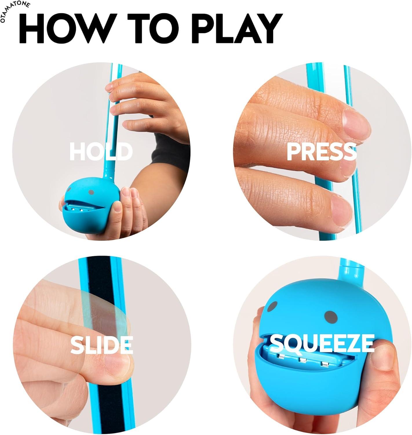 imageOtamatone Japanese Electronic Musical Instrument Portable Music Synthesizer from Japan by Maywa Denki Studio Award Winning Educational Fun Gift for Children Teens ampamp Adults BlueBlue