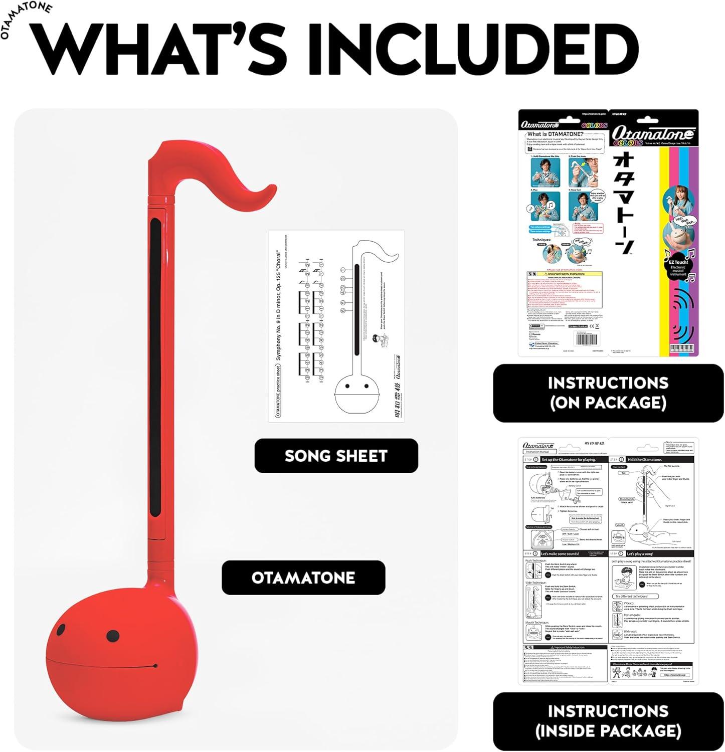 imageOtamatone Japanese Electronic Musical Instrument Portable Music Synthesizer from Japan by Maywa Denki Studio Award Winning Educational Fun Gift for Children Teens ampamp Adults ButterRed