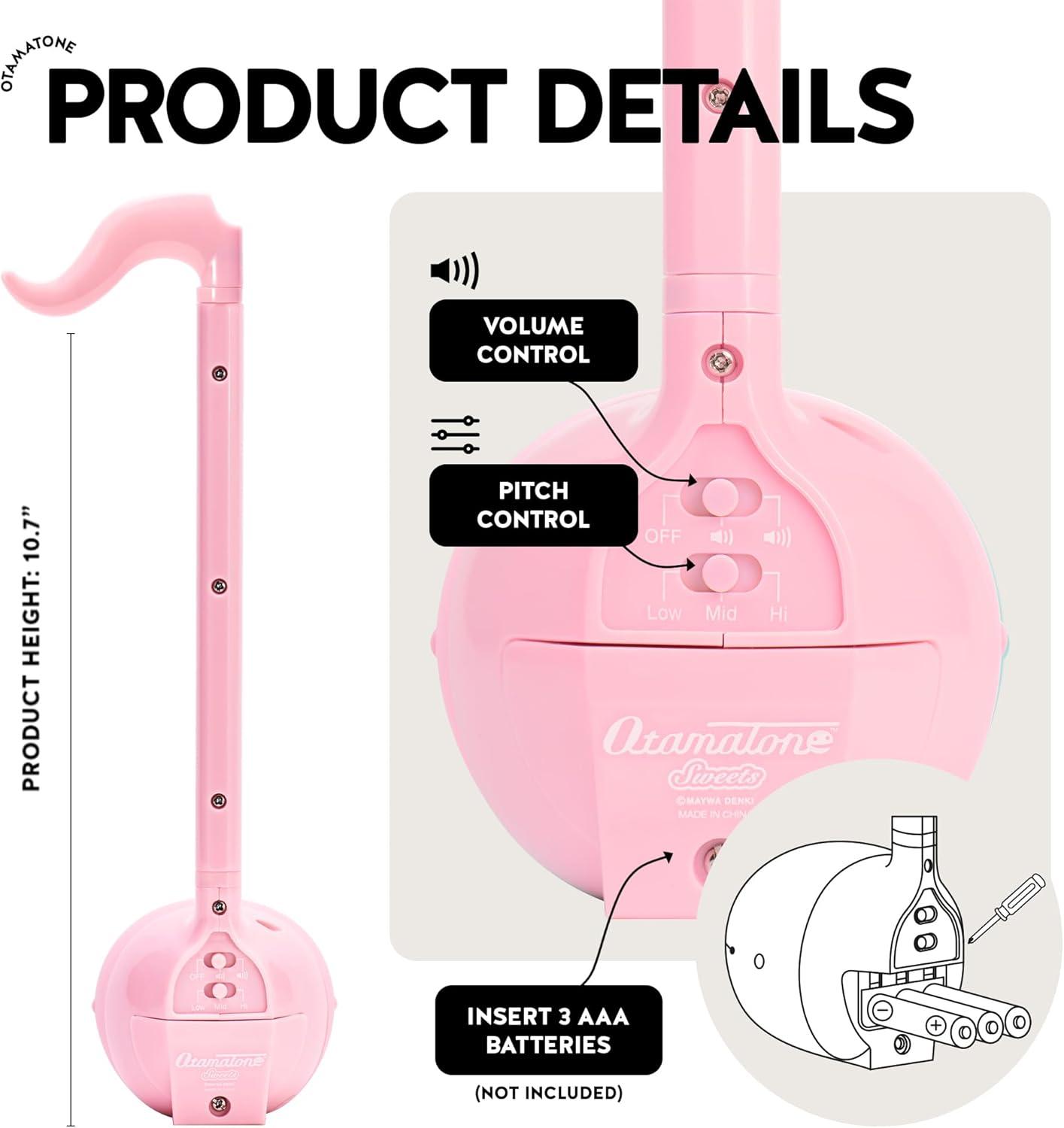 imageOtamatone Japanese Electronic Musical Instrument Portable Music Synthesizer from Japan by Maywa Denki Studio Award Winning Educational Fun Gift for Children Teens ampamp Adults MintStrawberry