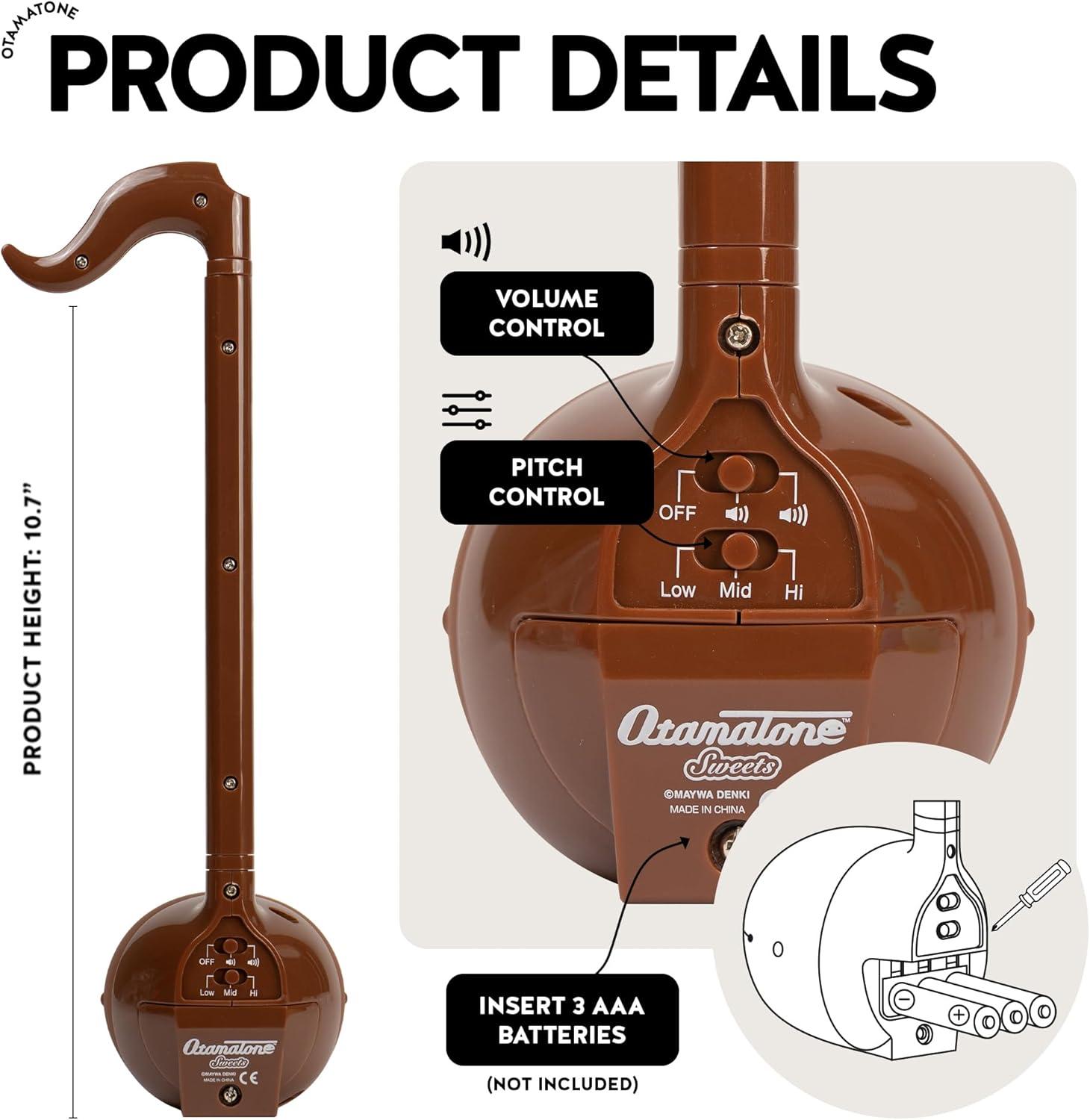 imageOtamatone Japanese Electronic Musical Instrument Portable Music Synthesizer from Japan by Maywa Denki Studio Award Winning Educational Fun Gift for Children Teens ampamp Adults MintChocolate