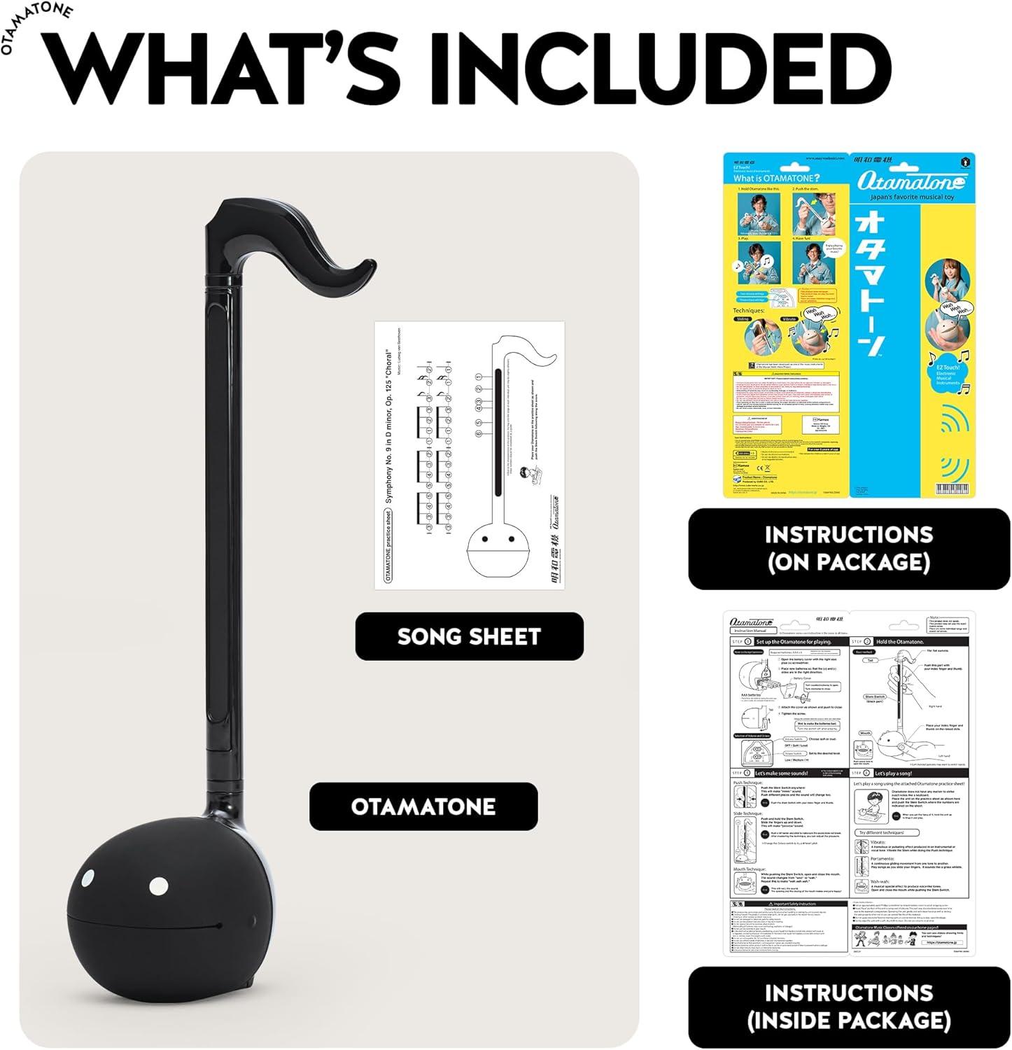 imageOtamatone Japanese Electronic Musical Instrument Portable Music Synthesizer from Japan by Maywa Denki Studio Award Winning Educational Fun Gift for Children Teens ampamp Adults BlueBlack