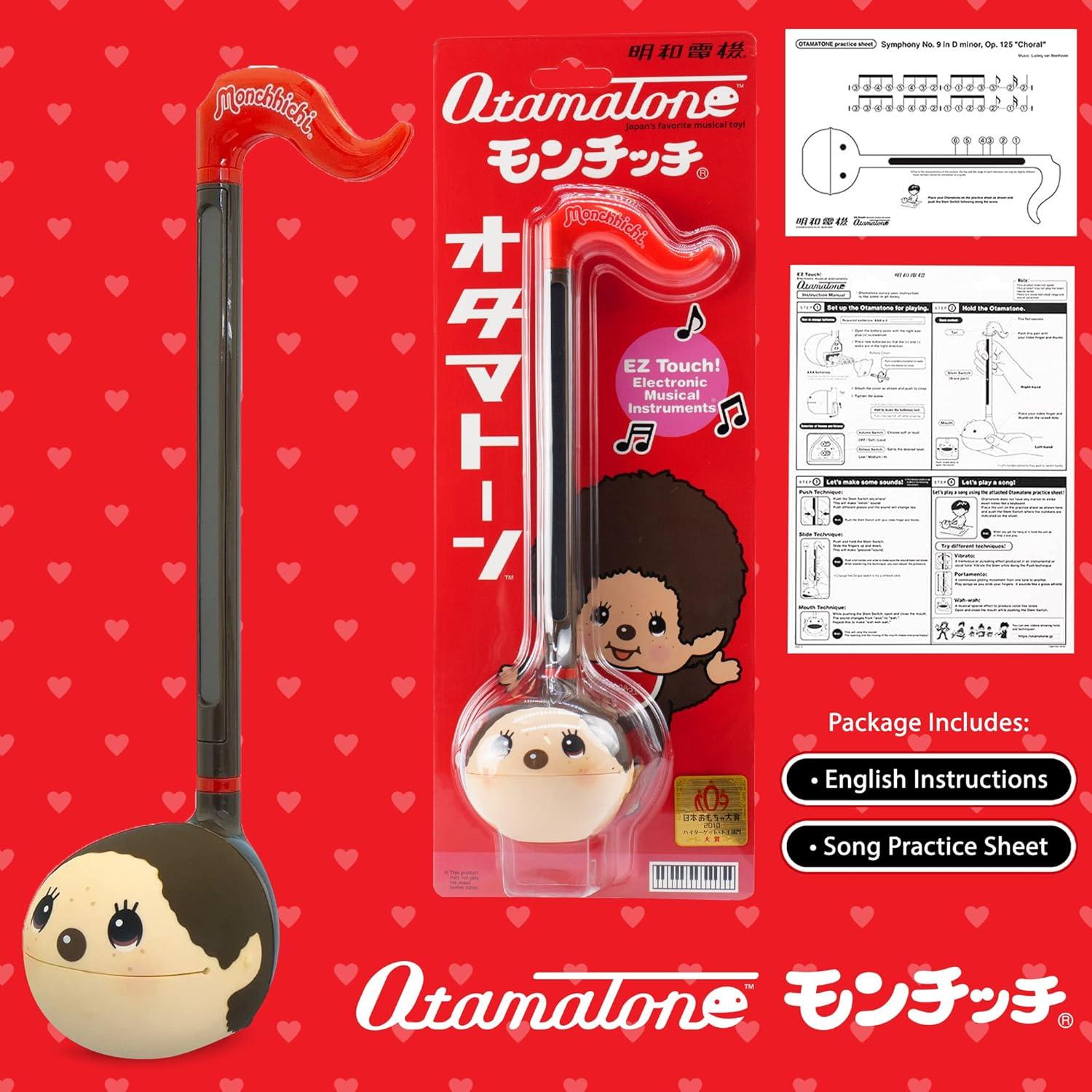 imageOtamatone Japanese Electronic Musical Instrument Portable Music Synthesizer from Japan by Maywa Denki Studio Award Winning Educational Fun Gift for Children Teens ampamp Adults MonchhichiMonchhichi