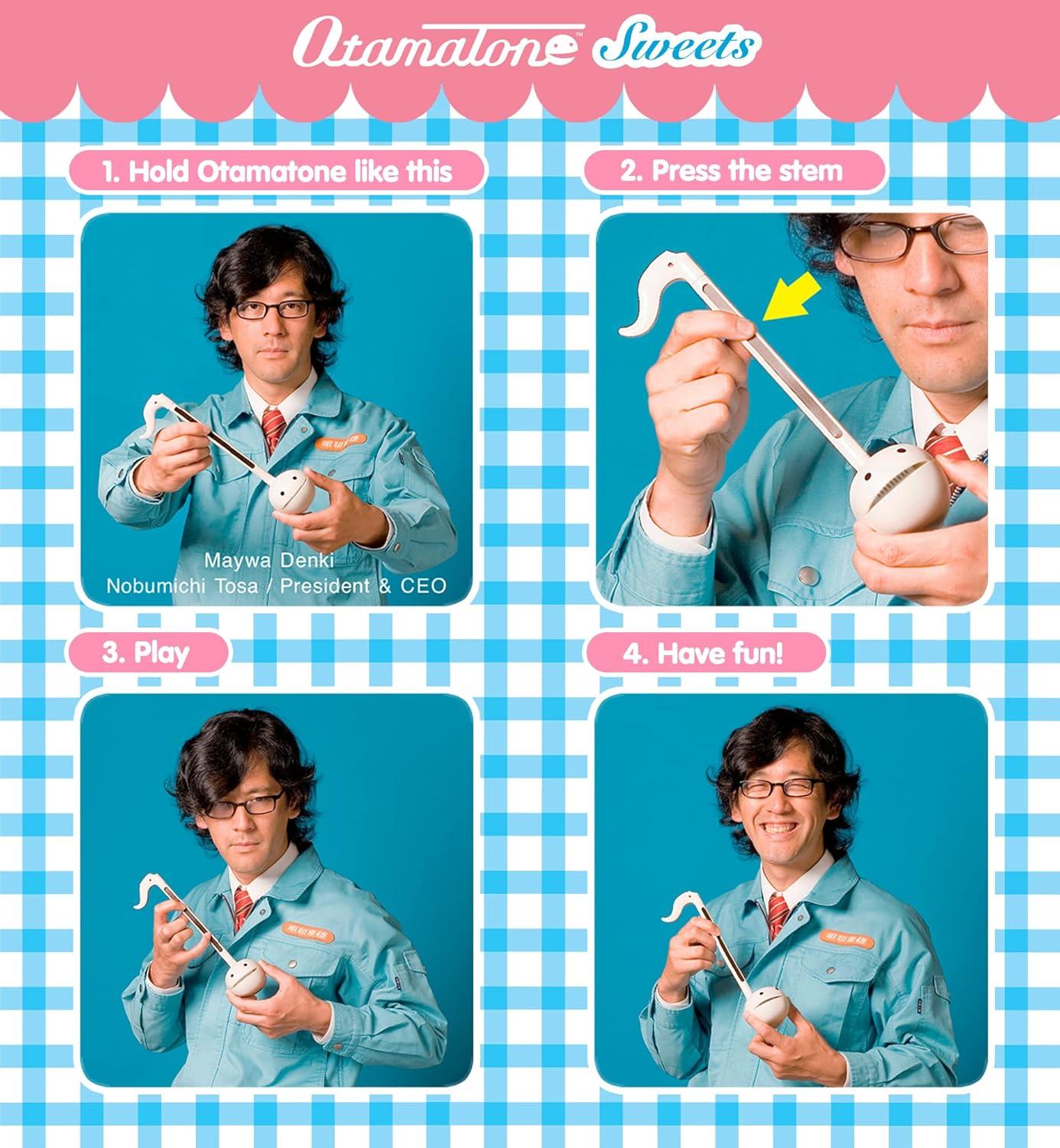 imageOtamatone Japanese Electronic Musical Instrument Portable Music Synthesizer from Japan by Maywa Denki Studio Award Winning Educational Fun Gift for Children Teens ampamp Adults MintStrawberry Mint Chocolate Set