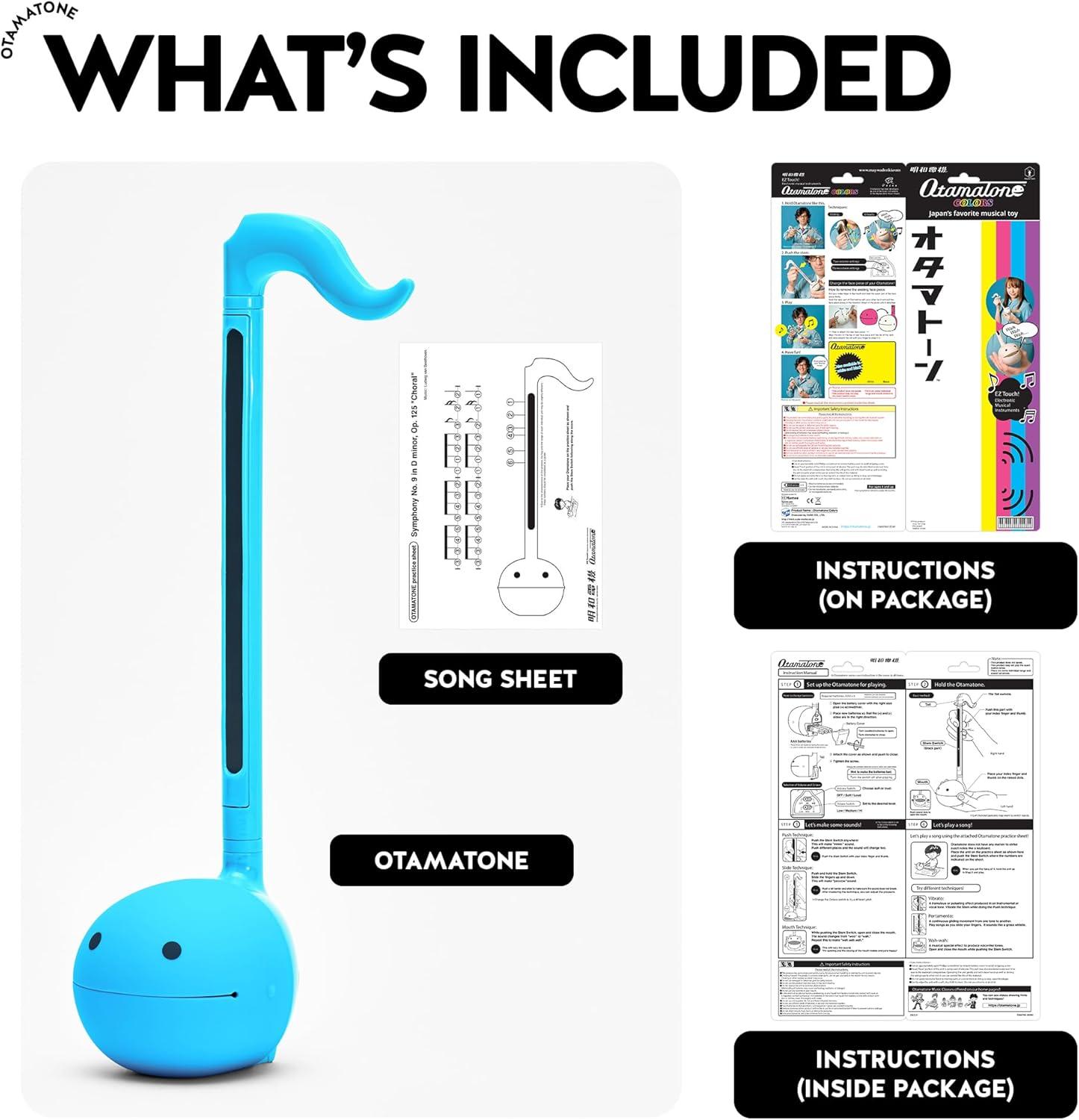 imageOtamatone Japanese Electronic Musical Instrument Portable Music Synthesizer from Japan by Maywa Denki Studio Award Winning Educational Fun Gift for Children Teens ampamp Adults BlueBlue