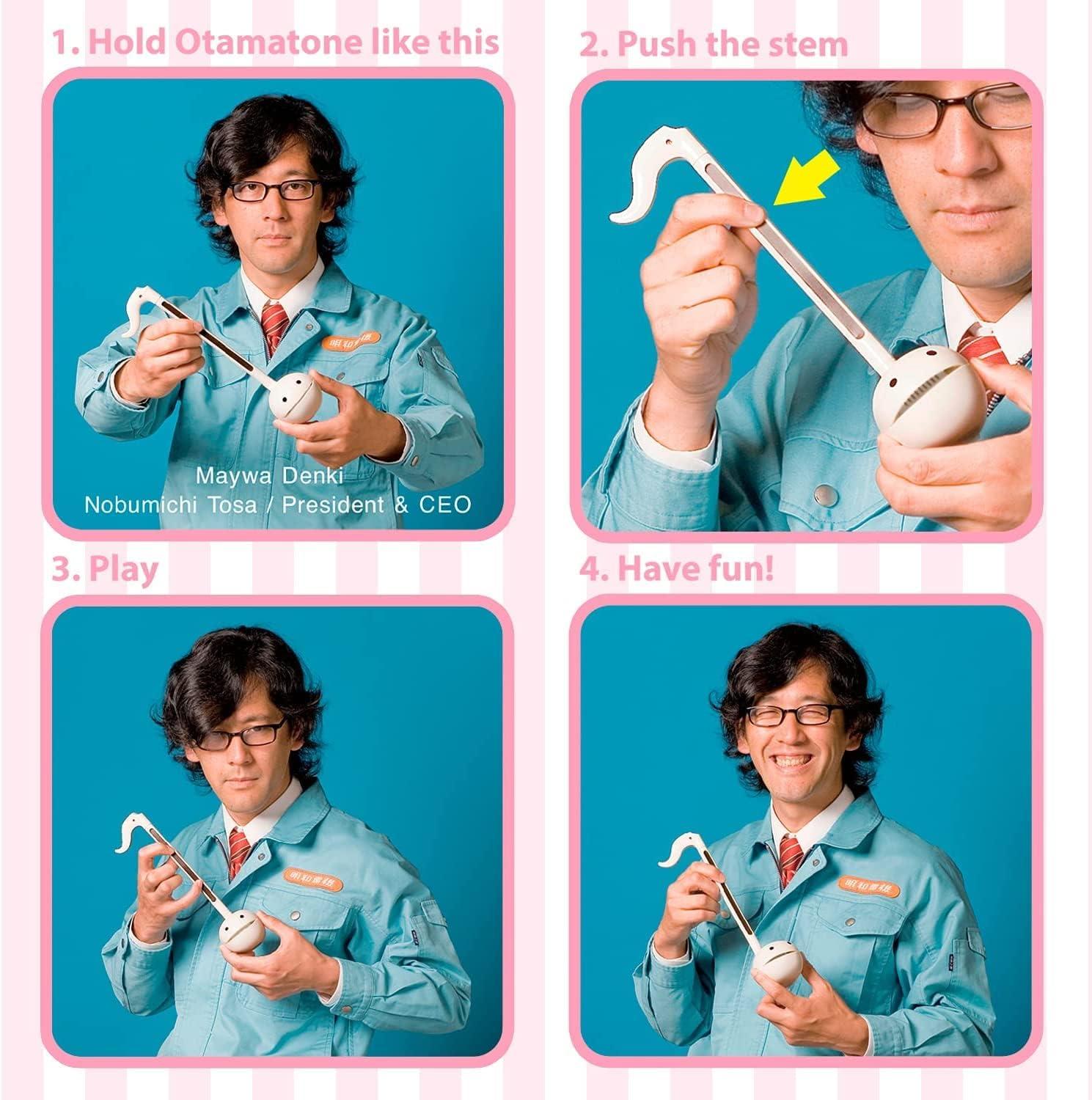 imageOtamatone Japanese Electronic Musical Instrument Portable Music Synthesizer from Japan by Maywa Denki Studio Award Winning Educational Fun Gift for Children Teens ampamp Adults MintStrawberry Mint Set