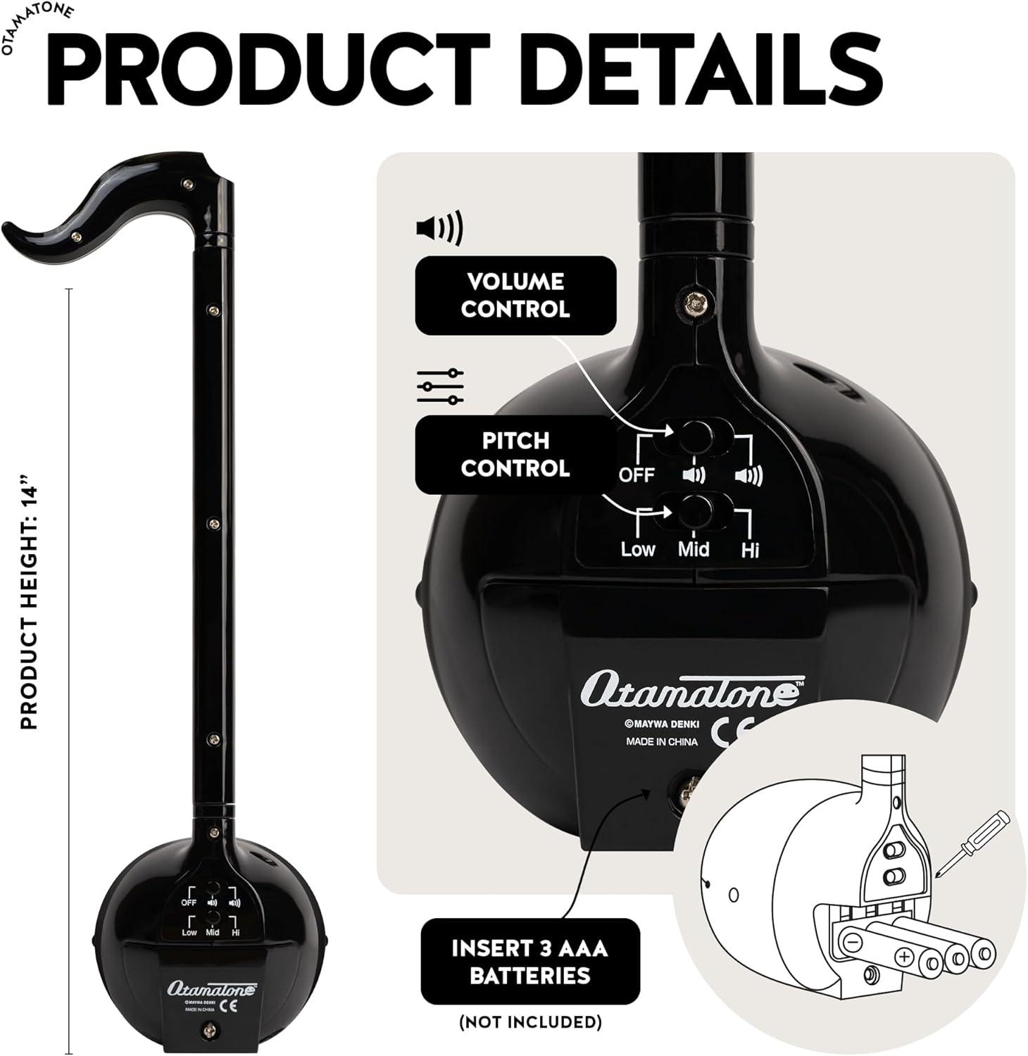 imageOtamatone Japanese Electronic Musical Instrument Portable Music Synthesizer from Japan by Maywa Denki Studio Award Winning Educational Fun Gift for Children Teens ampamp Adults BlueBlack Blue Unicorn Set