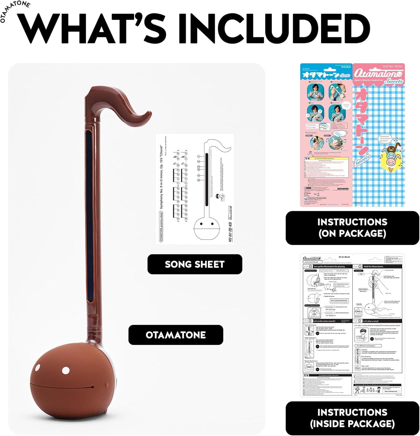 imageOtamatone Japanese Electronic Musical Instrument Portable Music Synthesizer from Japan by Maywa Denki Studio Award Winning Educational Fun Gift for Children Teens ampamp Adults MintChocolate
