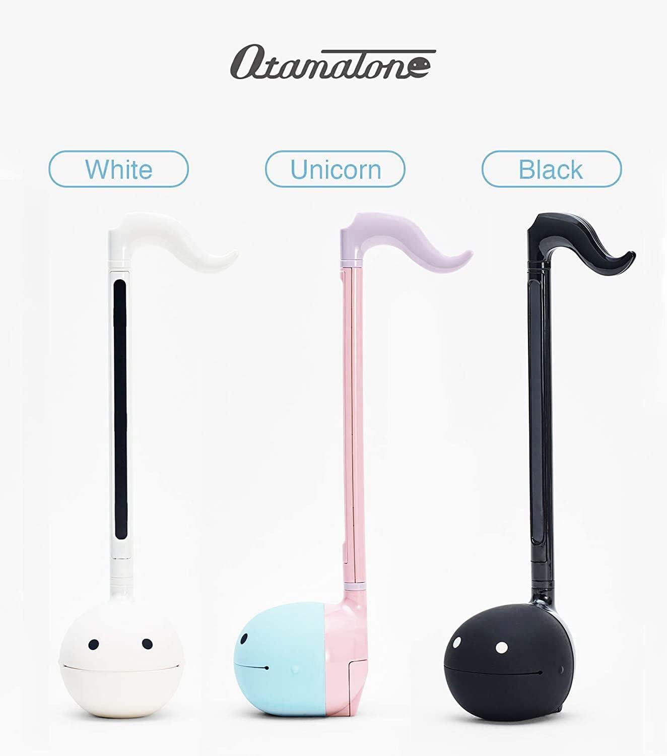 imageOtamatone Japanese Electronic Musical Instrument Portable Music Synthesizer from Japan by Maywa Denki Studio Award Winning Educational Fun Gift for Children Teens ampamp Adults BlueBlack White Unicorn Set