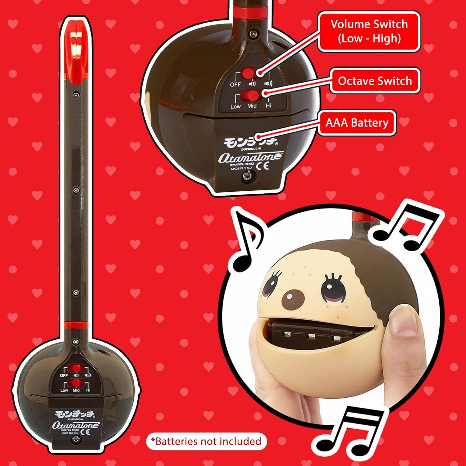 imageOtamatone Japanese Electronic Musical Instrument Portable Music Synthesizer from Japan by Maywa Denki Studio Award Winning Educational Fun Gift for Children Teens ampamp Adults MonchhichiMonchhichi