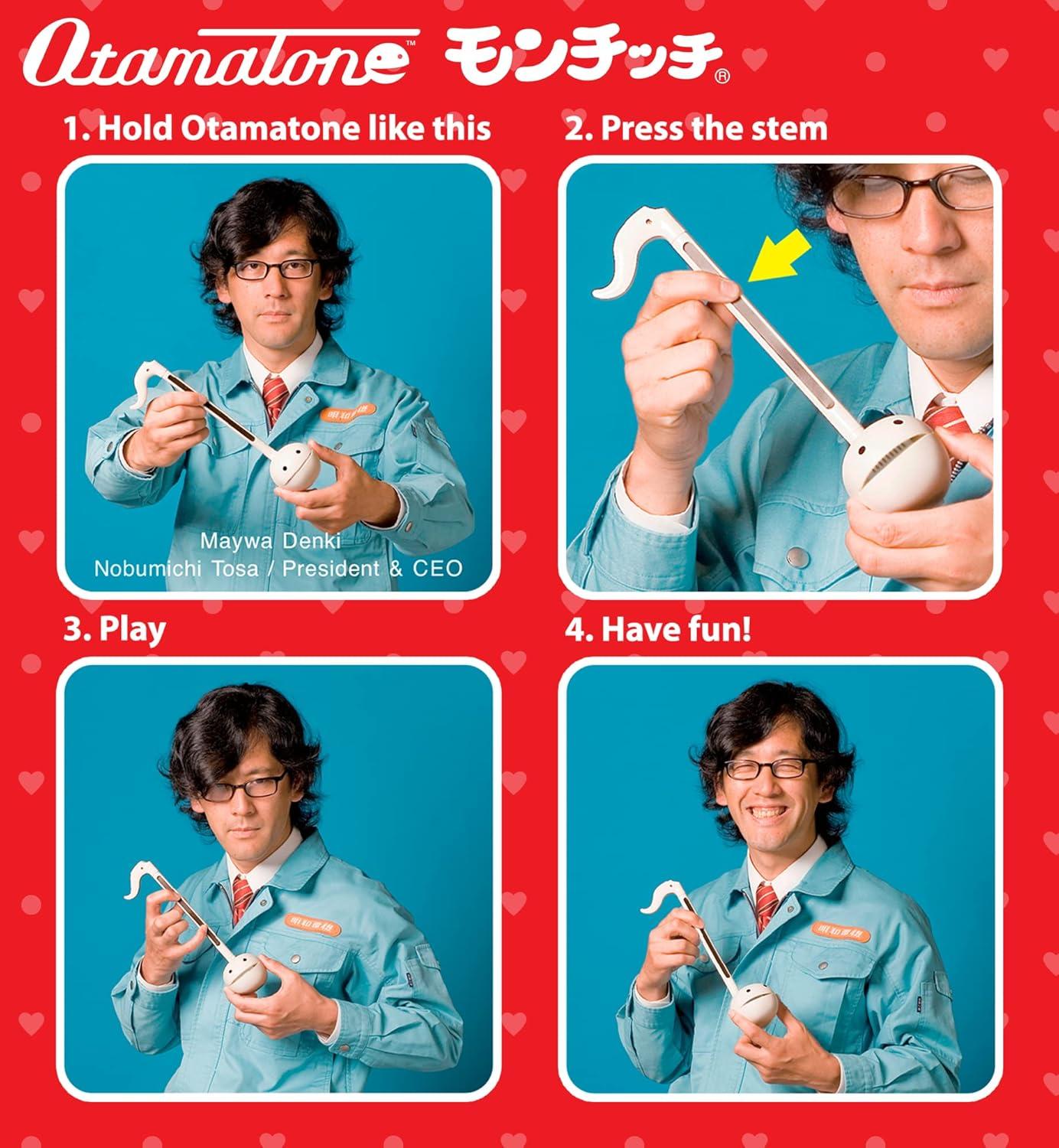 imageOtamatone Japanese Electronic Musical Instrument Portable Music Synthesizer from Japan by Maywa Denki Studio Award Winning Educational Fun Gift for Children Teens ampamp Adults MonchhichiMonchhichi