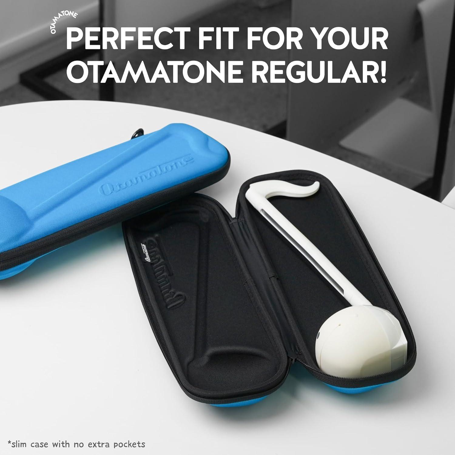 imageOtamatone Official Slim Case Regular 107 inch Musical Instrument Toy Synthesizer Hard Shell Cover Smooth Fitted Protective Interior with Official Logo Strap BlueRed