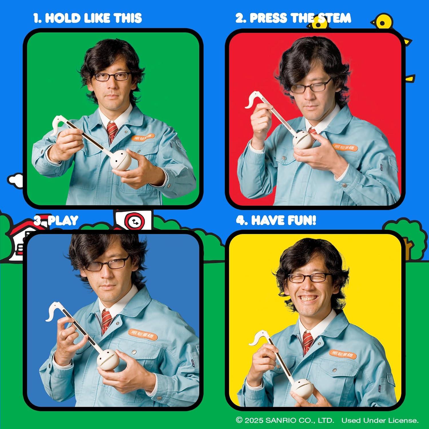 imageOtamatone Sanrio My Melody Electronic Portable Music Instrument Synthesizer Toy from Japan by Maywa Denki Officially Licensed Hello Kitty and Friends English InstructionsHello Kitty