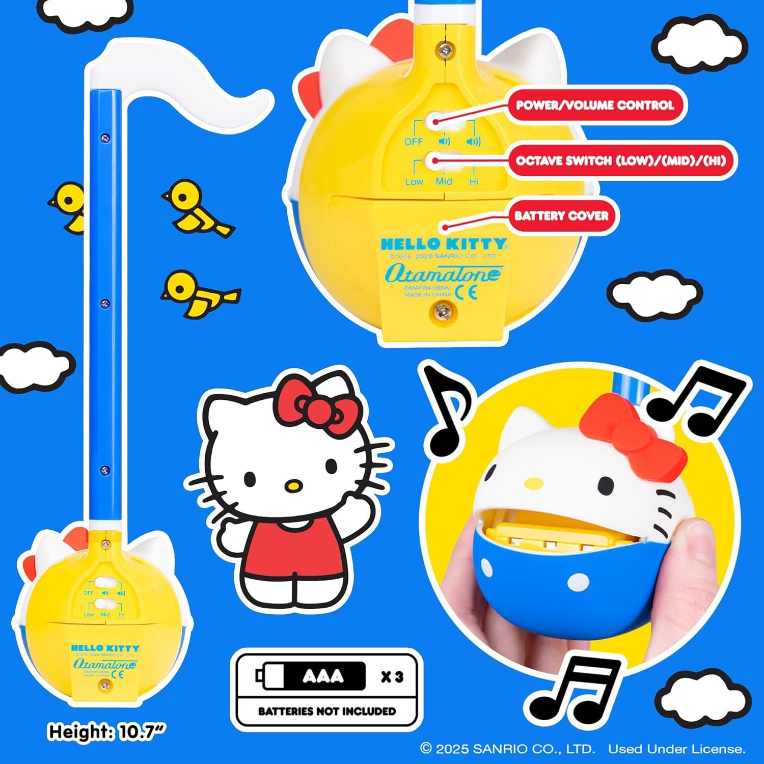 imageOtamatone Sanrio My Melody Electronic Portable Music Instrument Synthesizer Toy from Japan by Maywa Denki Officially Licensed Hello Kitty and Friends English InstructionsHello Kitty