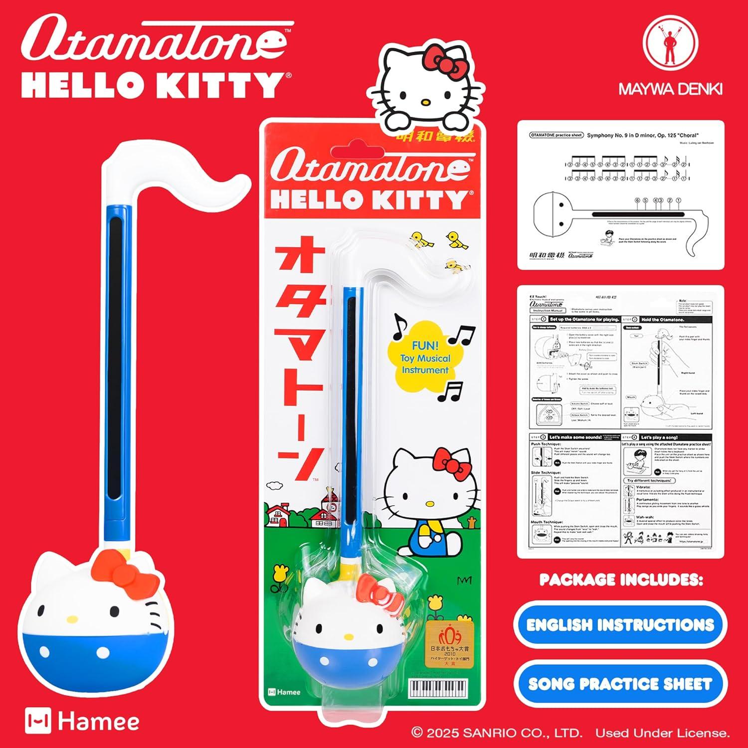 imageOtamatone Sanrio My Melody Electronic Portable Music Instrument Synthesizer Toy from Japan by Maywa Denki Officially Licensed Hello Kitty and Friends English InstructionsHello Kitty