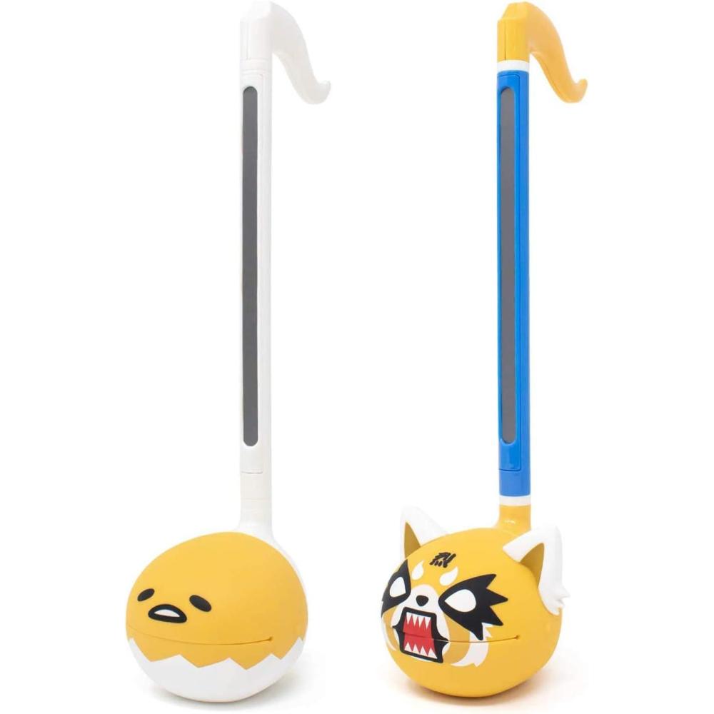 imageOtamatone Classic Aggretsuko Happy Sweet Officially Licensed Sanrio Japanese Character Electronic Musical Instrument Portable Synthesizer from Japan Maywa Denki for Children Kids and Adults Gift2 Pc Set  Aggretsuko Rage  Gudetama
