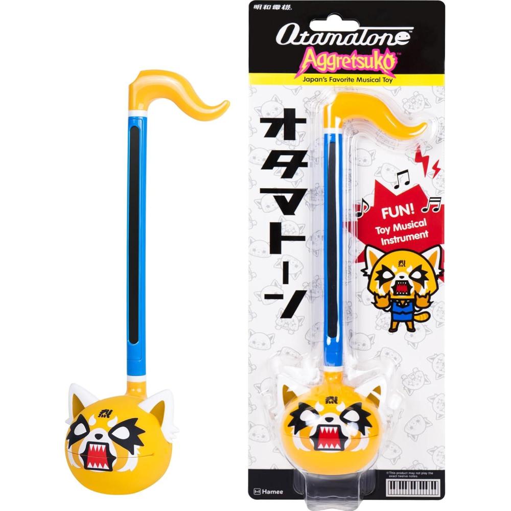 imageOtamatone Classic Aggretsuko Happy Sweet Officially Licensed Sanrio Japanese Character Electronic Musical Instrument Portable Synthesizer from Japan Maywa Denki for Children Kids and Adults GiftAggretsuko Rage