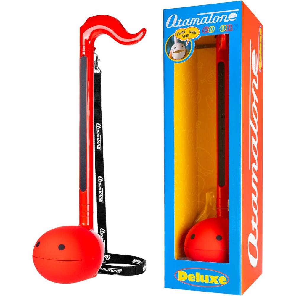 imageOtamatone Deluxe Electronic Musical Instrument for Adults Portable Synthesizer Digital Electric Music from Japan by CubeMaywa Denki Cool Stuff Gifts Unicorn English ManualRed Deluxe