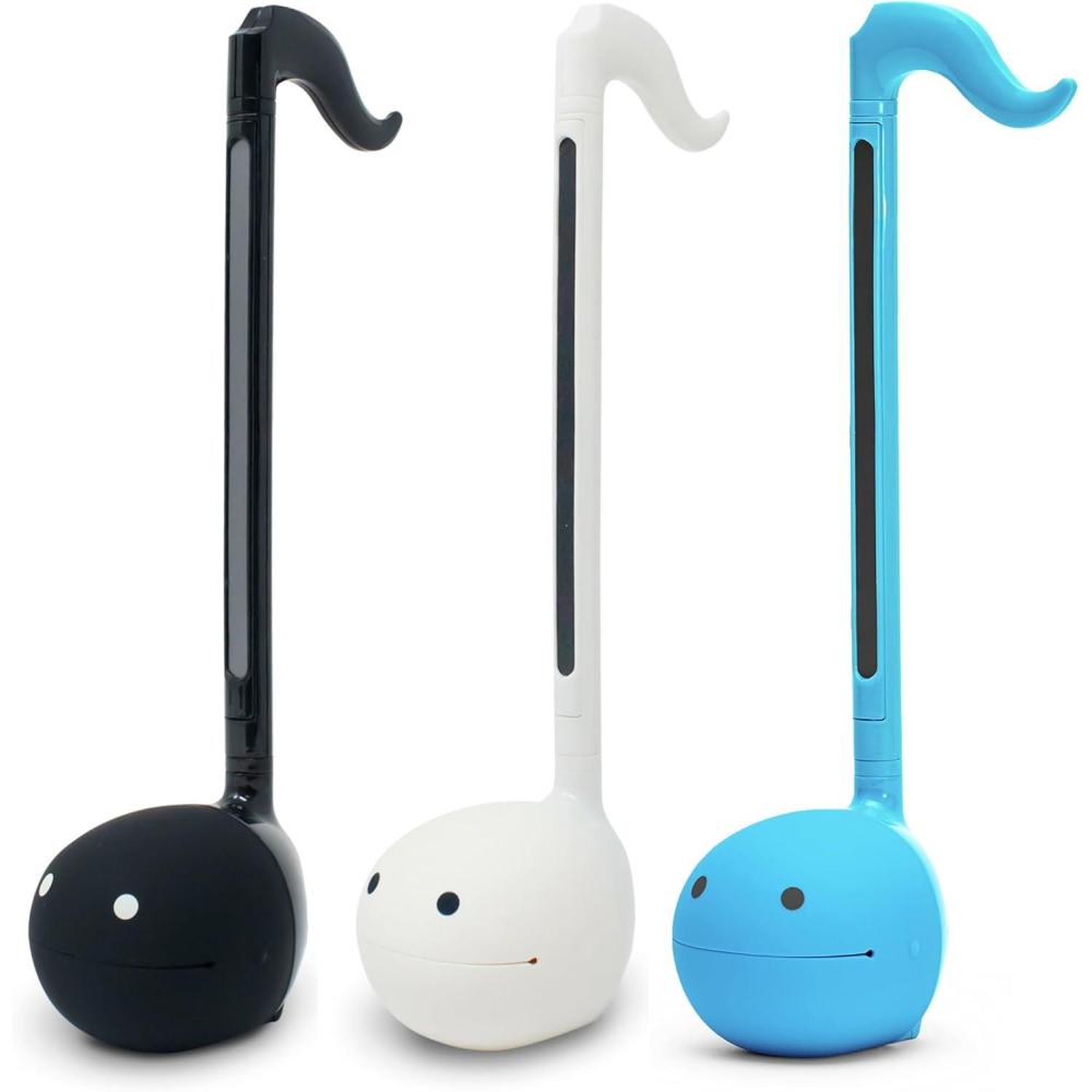 imageOtamatone Japanese Electronic Musical Instrument Portable Music Synthesizer from Japan by Maywa Denki Studio Award Winning Educational Fun Gift for Children Teens ampamp Adults BlueBlack White Blue Set