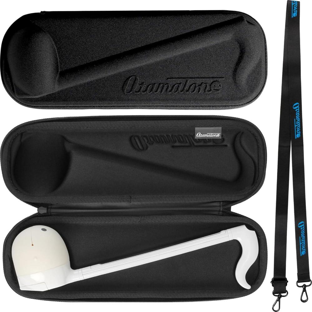 imageOtamatone Official Slim Case Deluxe 1725 inch Musical Instrument Toy Synthesizer Hard Shell Cover Smooth Fitted Protective Interior with Official Logo StrapBlack