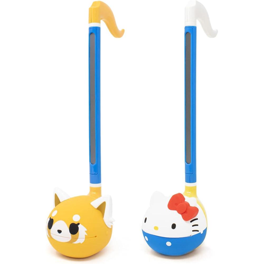 imageOtamatone Special Edition Sanrio 2 Pc Set  Aggretsuko Sweet  Hello Kitty  Fun Electronic Musical Toy Instrument by Maywa Denki Official Licensed Includes Song Sheet and English Instructions