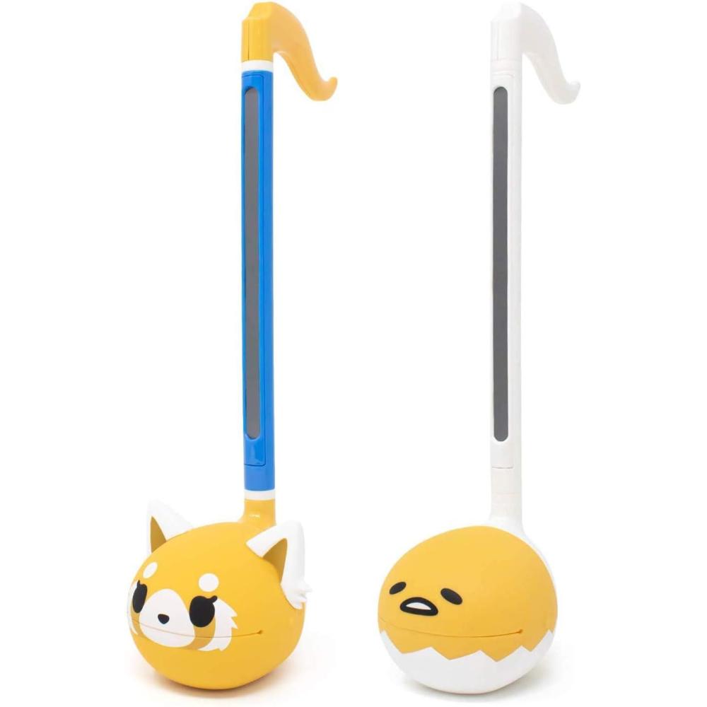 imageSpecial Edition Sanrio Otamatone 2 Pc Set  Aggretsuko Sweet  Gudetama  Fun Electronic Musical Toy Instrument by Maywa Denki Official Licensed Includes Song Sheet and English Instructions