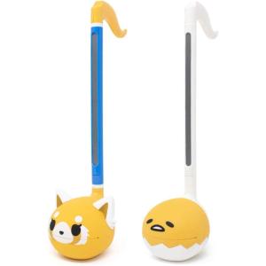 Special Edition Sanrio Otamatone (2 Pc. Set – Aggretsuko Sweet + Gudetama) – Fun Electronic Musical Toy Instrument by Maywa Denki (Official Licensed) [Includes Song Sheet and English Instructions]