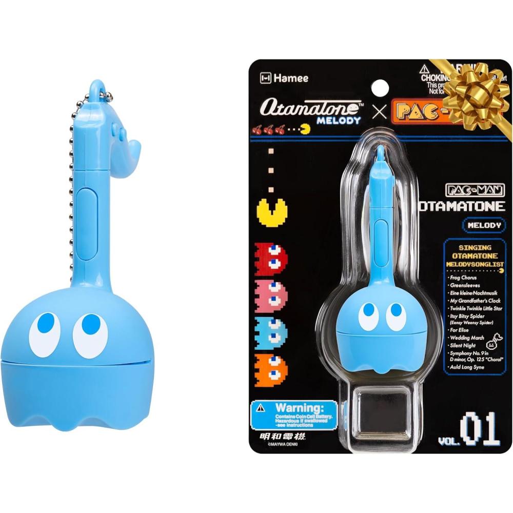 imageOtamatone Melody Original PACMan Electronic Portable Music Toy Player Synthesizer from Japan by Maywa Denki Officially Licensed Merchandise with English Instructions Keychain Accessory  BlinkyInky