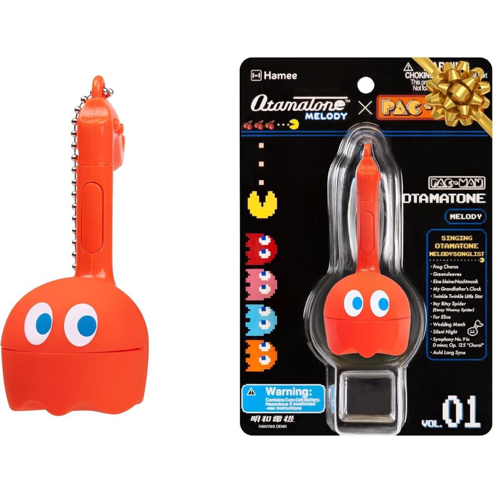 imageOtamatone Melody Original PACMan Electronic Portable Music Toy Player Synthesizer from Japan by Maywa Denki Officially Licensed Merchandise with English Instructions Keychain Accessory BlinkyBlinky