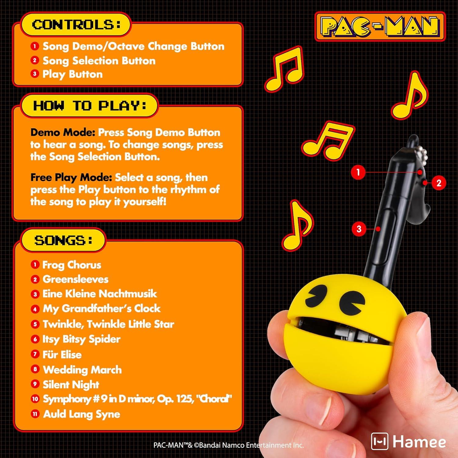 imageOtamatone Melody Original PACMan Electronic Portable Music Toy Player Synthesizer from Japan by Maywa Denki Officially Licensed Merchandise with English Instructions Keychain Accessory ClydePacman